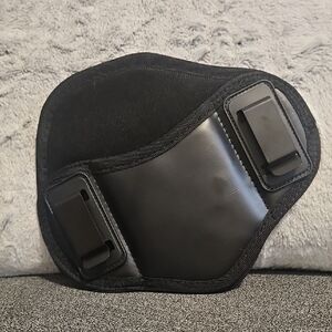 Men's Black Belt Bag with Secure Clips